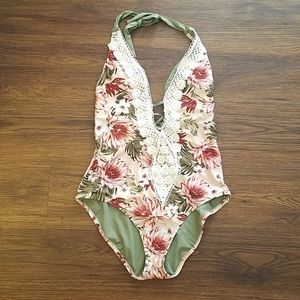 Floral One Piece Bathing Suit